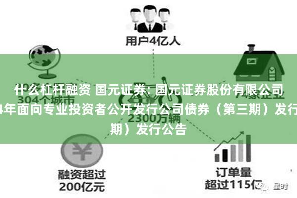 什么杠杆融资 国元证券: 国元证券股份有限公司2024年面向专业投资者公开发行公司债券（第三期）发行公告